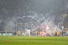 Fans von Dynamo Dresden und Hertha BSC im Zweitliga-Topspiel