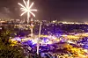 Großes Osterfeuerwerk am Ostersonntag.