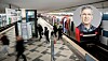 Ein Bahnsteig und ein Mann