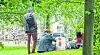Der Park in der nähe des S-Bahnhofs Holstenstraße ist ein beliebter Treffpunkt.