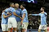 Manchester City Spieler jubeln