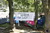 Das Protestcamp auf dem Rathausplatz in Westerland wurde von den Behörden nicht verlängert.