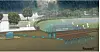 Visualisierung überfluteter Sportplatz