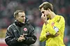 Mario Götze und Kevin Trapp im Gespräch