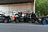 Die Unfallstelle auf der Kornweide unterhalb der Bahnbrücke.