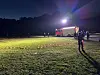 Polizei und Rettungskräfte waren im Stadtpark im Großeinsatz.