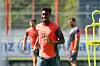 Kingsley Coman (FC Bayern Muenchen, 11), GER, Oeffentliches Training, FC Bayern Muenchen, Fussball, Saison 2025 2026