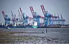 Niedrigwasser an der Elbe