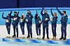 USA Eiskunstlauf-Team bejubelt Silbermedaille