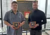 Marvin Gerdes (l.) und sein Kollege Andreas Laubitz