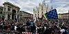 30.000 Fans von Inter Mailand versammelten sich auf dem Domplatz um die Meisterschaft zu feiern.