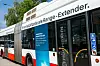 Wasserstoff-Bus auf dem Betriebsgelände der Hochbahn.