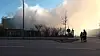 Die Feuerwehr kämpfte am Mittwochnachmittag gegen eine brennende Lagerhalle in Billbrook.