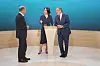 Wie macht er das? Annalena Baerbock (M.) und Armin Laschet (r.) griffen im TV-Triell am Sonntag an, aber Olaf Scholz war in den Augen der Zuschauer trotzdem der Sieger.