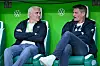 Andreas Bornemann und Alexander Blessin auf der Trainerbank