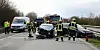 Die Unfallstelle auf der A23.