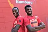 Die HSV-Sprinter Owen Ansah und Lucas Ansah-Preprah (v.l.) sind bei den Olympischen Spielen in Tokio dabei.