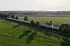 Ein Regionalzug des Unternehmens Metronom auf der Strecke zwischen Hamburg und Bremen.