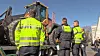 Beamte aus acht Ländern überprüften am Dienstag Lkw auf der A1.