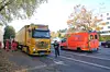 Rettungskräfte am Unfallort in Hamburg-Barmbek.