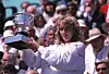 Steffi Graf mit dem Grand Slam-Pokal 1988