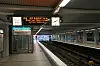 Ein leerer Bahnsteig an der Haltestelle Billstedt während eines Hochbahnstreiks im Oktober 2020.