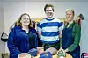 Christin Nothdurft, Fred Guiot und Ina Koch (v.l.n.r.) vom Café „Knopf und Krümel“.