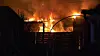 Meterhohe Flammen – Gartenlaube in Lokstedt brennt nieder