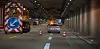 Stau und Sperrung im A7-Tunnel bei Schnelsen in Hamburg.