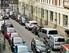 Zugeparkte Straße in Ottensen