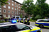 Mitten in Barmbek-Nord ist am Dienstag ein schweres Gewaltverbrechen passiert, die Polizei war mit einem Großaufgebot vor Ort.