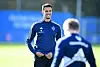 Beim Donnerstagstraining des HSV hatte Robert Glatzel wieder beste Laune.