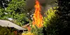 Im Stadtteil Farmsen-Berne war eine Gartenlaube in Brand geraten.