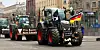 Seit fast zwei Wochen demonstrieren die deutschen Landwirte in Berlin. Dabei immer wieder zu sehen: Symbole mit rechtsextremen Bedeutungen.