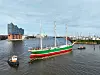 Die „Rickmer Rickmers“ am 25. Juli bei der Überführung zur Werft.