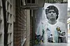 Wandmalerei von Diego Maradona