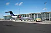 Der Flughafen in Aalborg (Dänemark).
