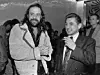 Mario Amtmann (l.), Vize-Präsident der Hells Angels, mit dem Kiezpaten „Ringo“ Klemm im Jahr 1991.