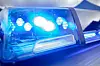 Blaulicht auf Streifenwagen.