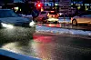 Autos auf vereister Straße
