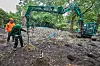 Die Kampfmittelsondierungen in Planten un Blomen dauern voraussichtlich vier Tage.