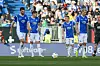 Luca Pfeiffer, Matej Maglica, Fabian Holland und Sebastian Polter enttäuscht