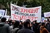 Plakate auf der Pro-Palästina-Demo in St. Georg.