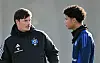 HSV-Trainer Merlin Polzin spricht mit Alexander Røssing-Lelesiit