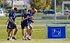 Omar Megeed (l.) und seine Kollegen Leo Oppermann, Bent Andresen, Valon Zumberi und Tom Sanne sollen nach der USA-Reise für die HSV-U21 spielen