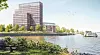 So soll der neue 56-Meter-Tower in Finkenwerder gleich gegenüber Teufelsbrück aussehen.