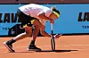 Alexander Zverev fotografiert in Madrid einen Ballabdruck