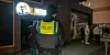 Ein Polizist vor der Shisha-Bar „El Padrino“.