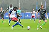 HSV-Talent Glory Kiveta schießt gegen Viborg aufs Tor.