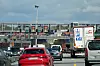 Stau vor der Einfahrt zum Elbtunnel